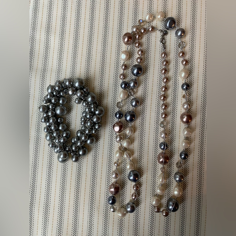 Necklace and bracelet combo
